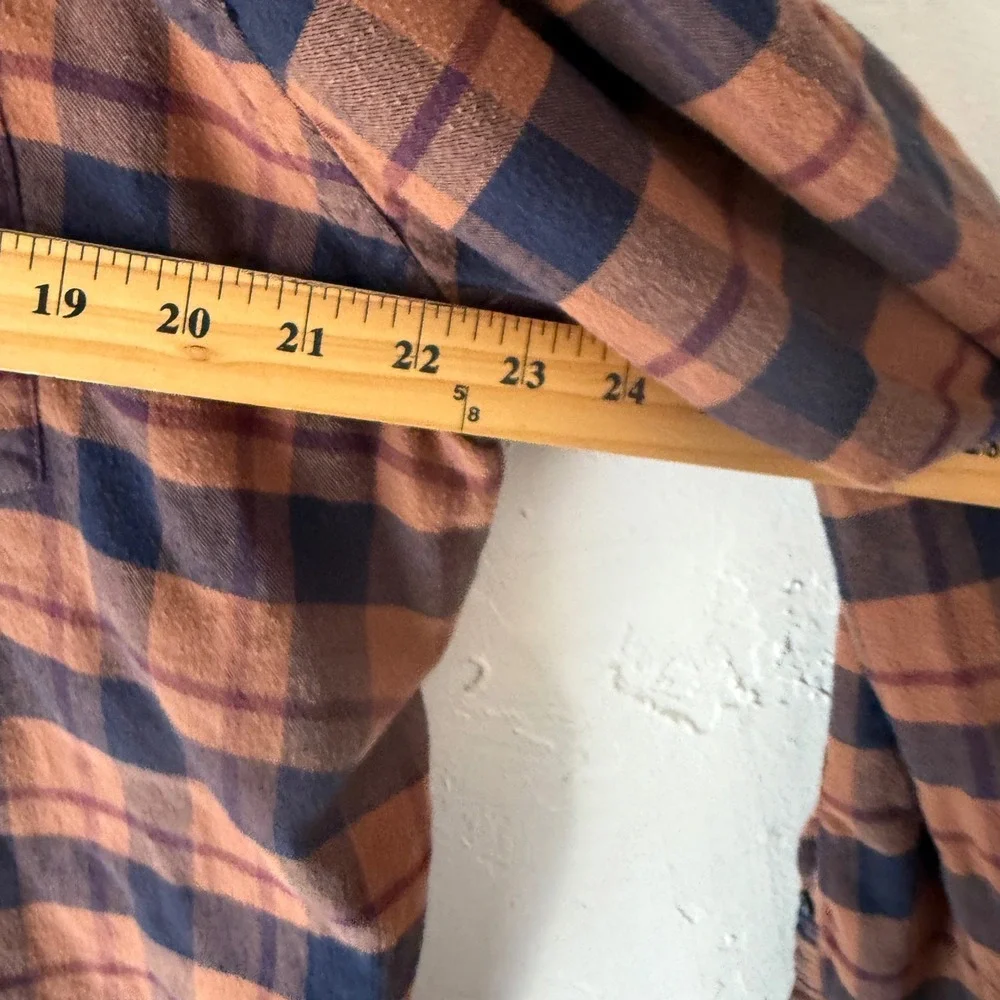 Banana Republic Men Lightweight Flannel Plaid Button Down Shirt XL Outdoor Cabin